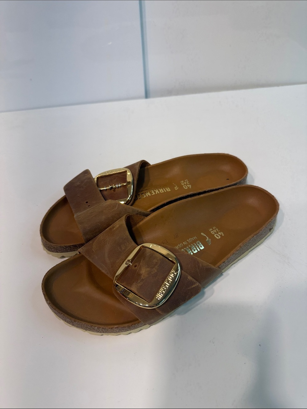 Used Birkenstock sandals size 40 narrow